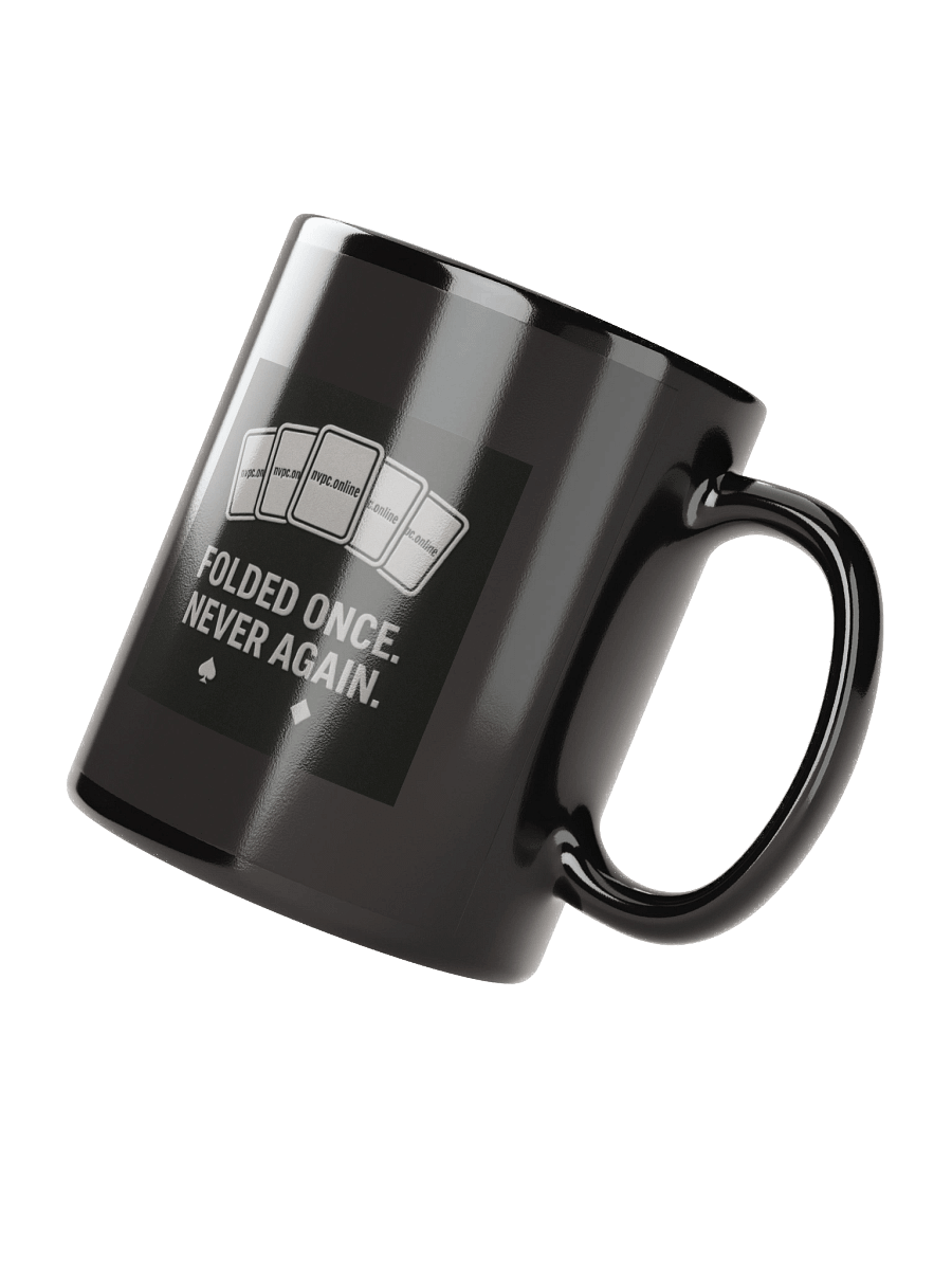 Monochrome "Folded Once - Never Again" Mug product image (2)