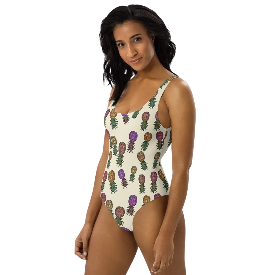 Upside-down Pineapple Swinger Pineapples Print Color Mix one-piece swimsuit product image (30)