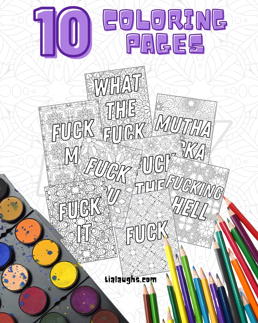 Swear Word Coloring Pages product image (3)