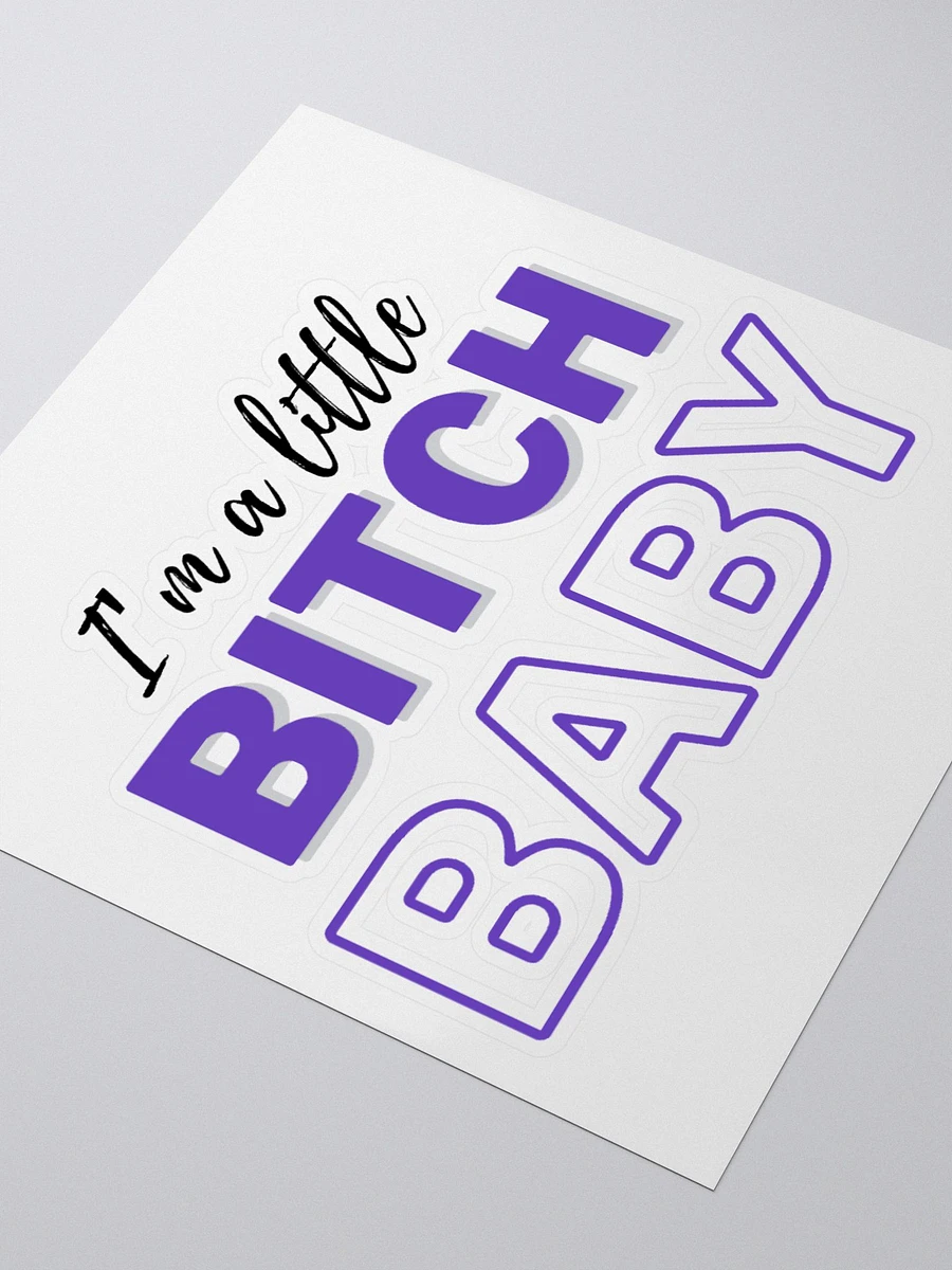 Little Bitch Baby Kiss Cut Sticker! product image (7)