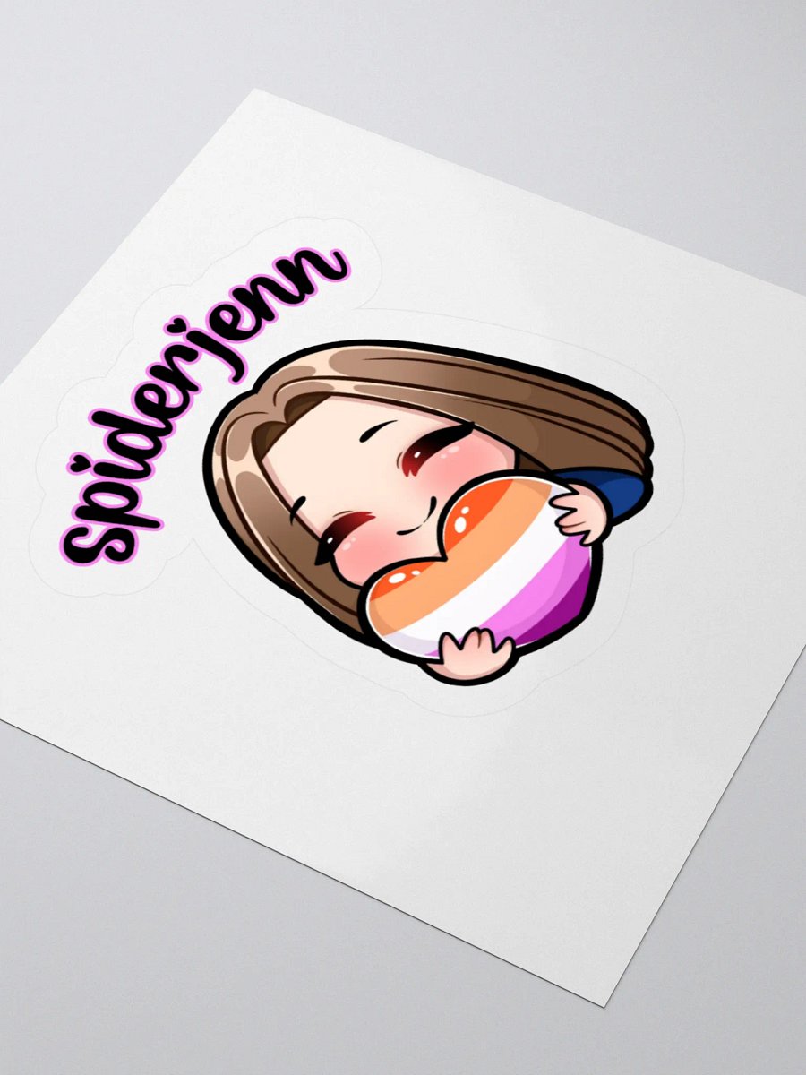 SpiderJenn Lesbian Heart Sticker product image (11)