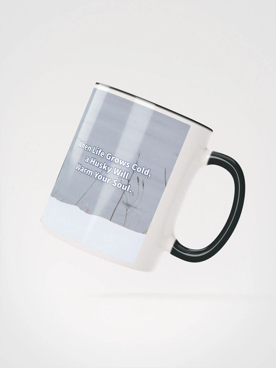 Mug Color In - Blue Eye Siberian Husky in the Snow product image (4)
