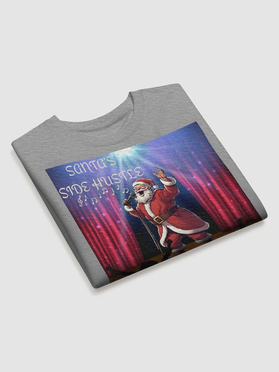 Side Hustle Santa, Karaoke Singing Santa Sweatshirt product image (19)