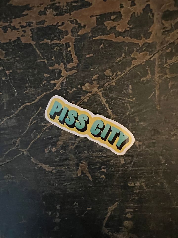 Piss City Text - Vinyl Sticker product image (2)