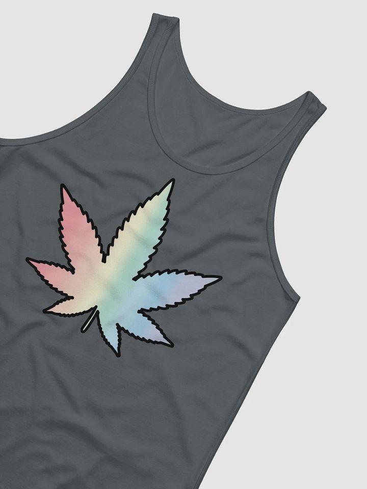 Pastel Rainbow Weed Leaf Tank product image (7)