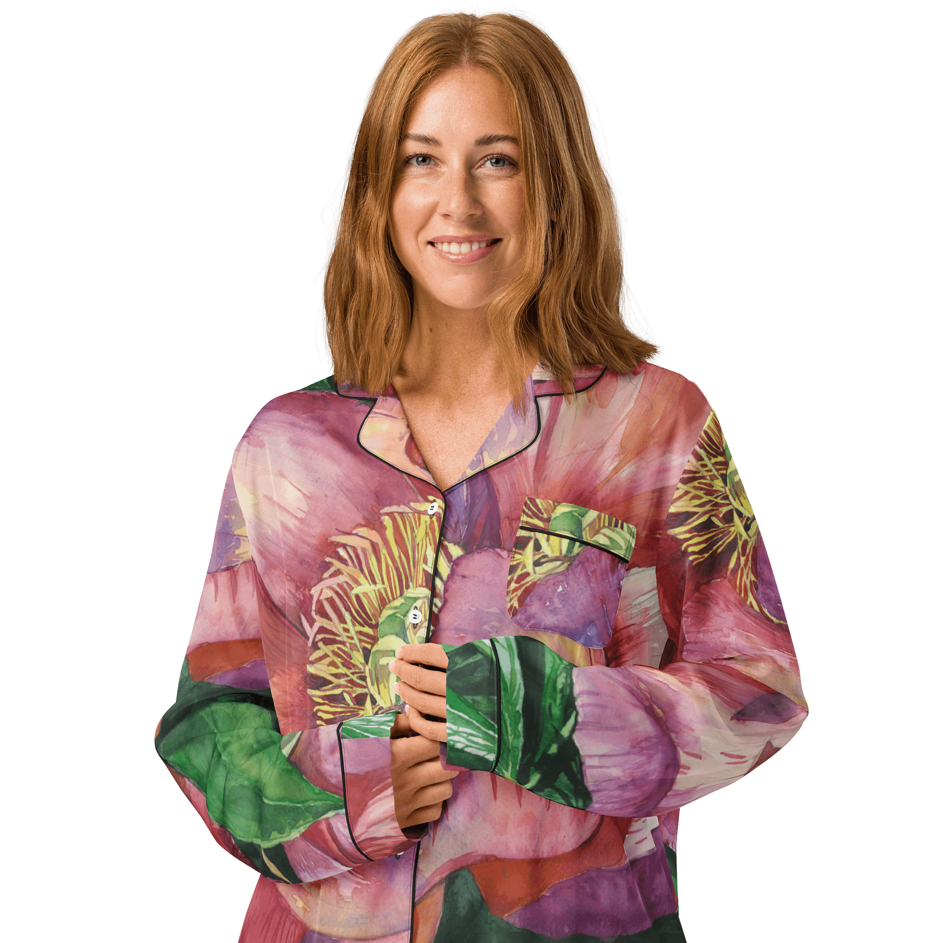 Peony - Women's Long Sleeve Pajama Top product image (3)