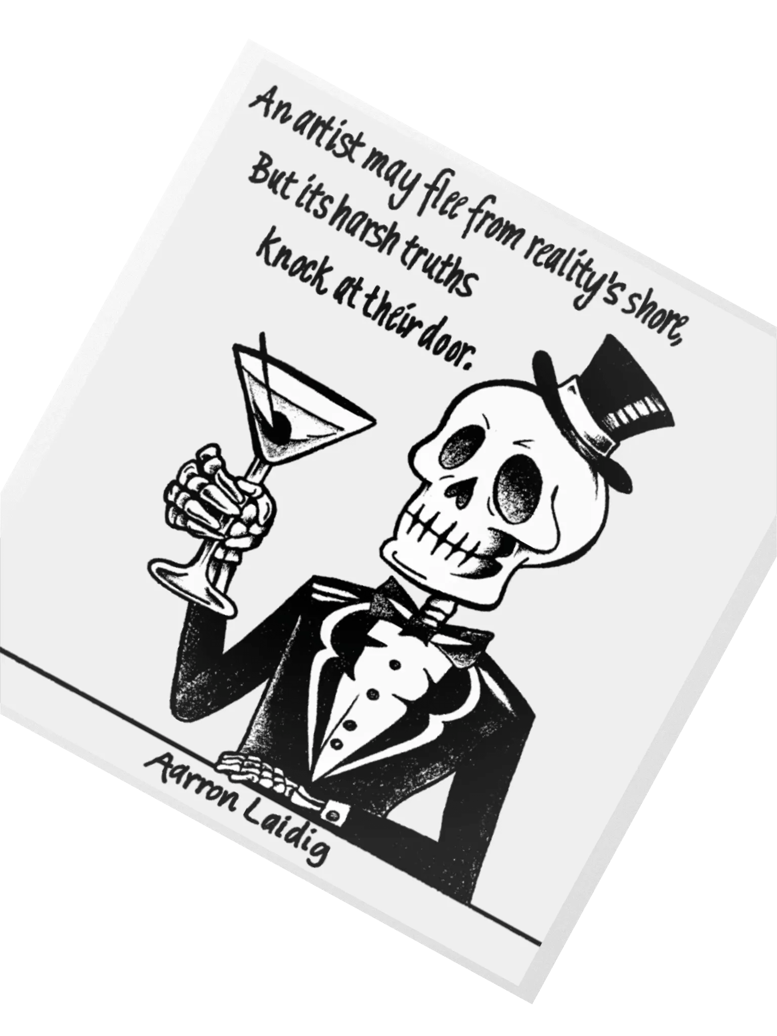 Mr. Bone Daddy Artists and Reality vinyl sticker product image (3)