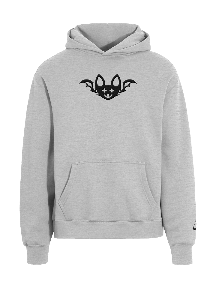 Black Embroidered Bat Unisex Oversized Hoodie product image (1)