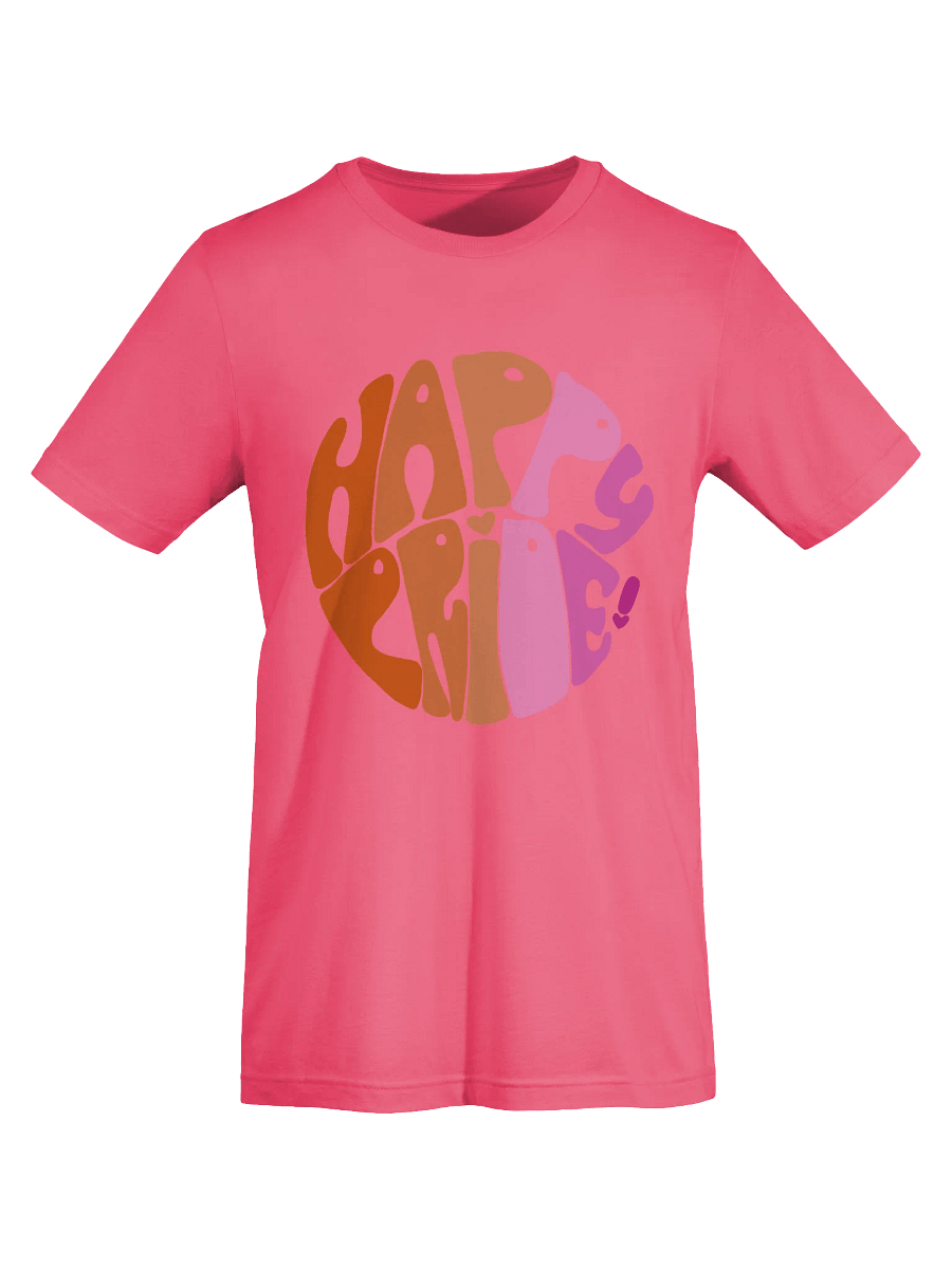 Lesbian Happy Pride big print tee product image (7)