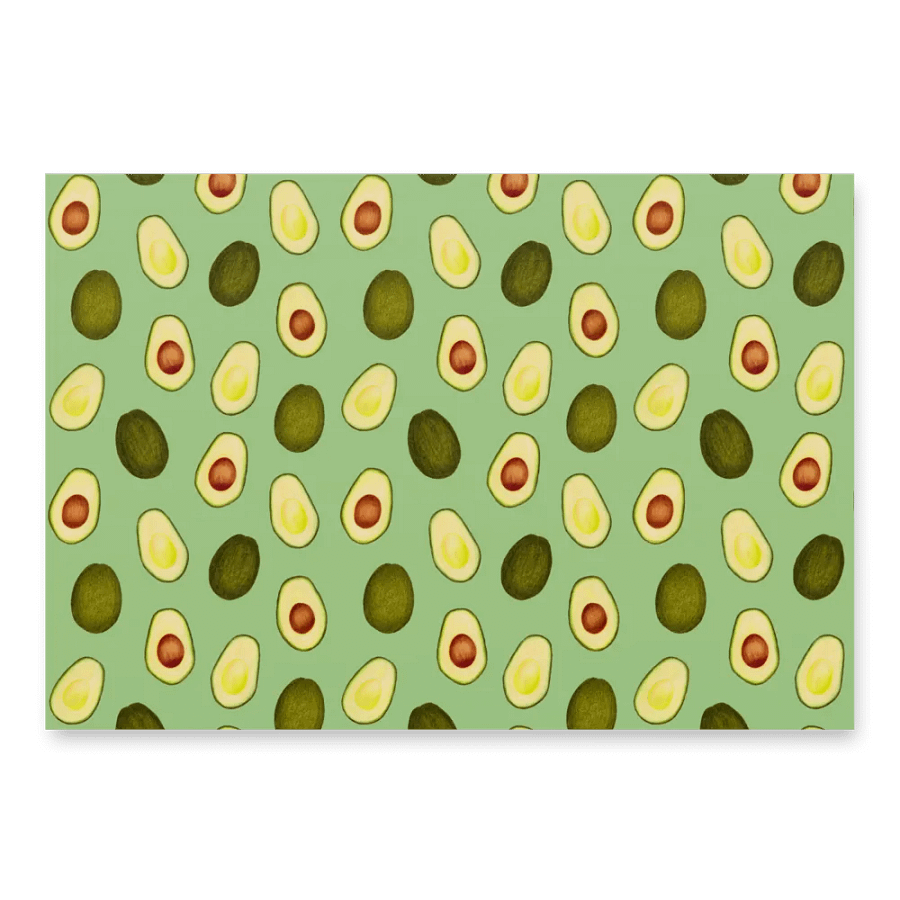 Avocado On Green Base - Wrapping Paper product image (4)