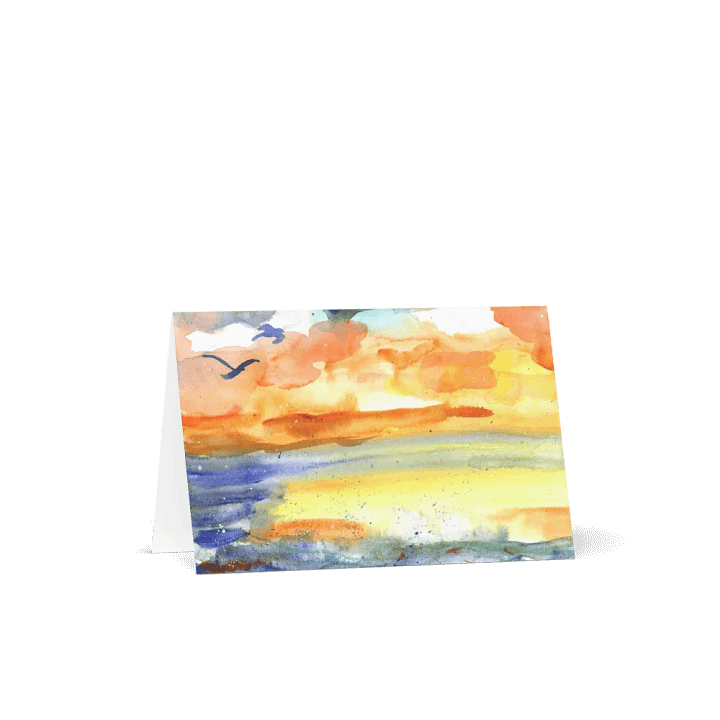 Playful Sea Blank Greeting Card product image (1)