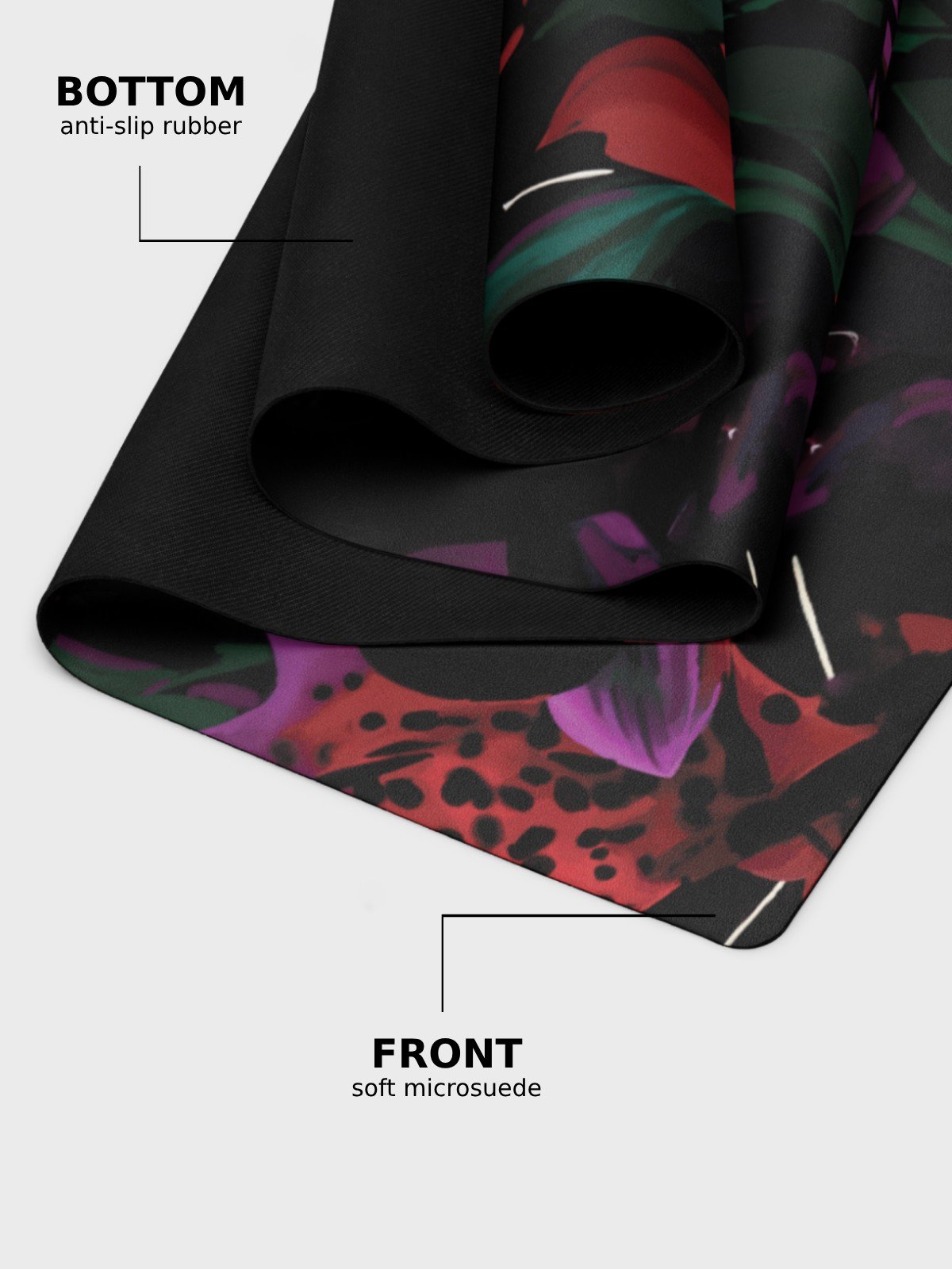 Yoga Mat "Blosoom At Midnight" product image (5)
