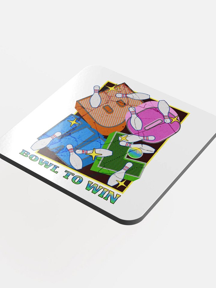 Bowl To Win Block Letter Winning Strike Coaster Set product image (1)