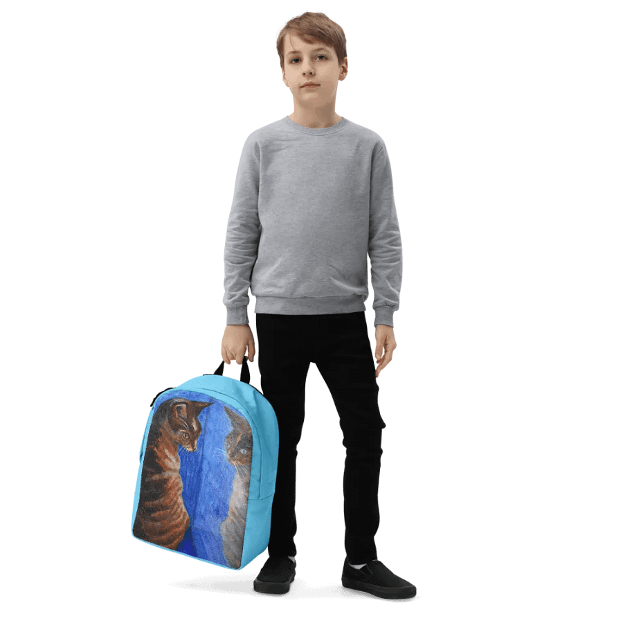mirror cat painting backpack product image (11)