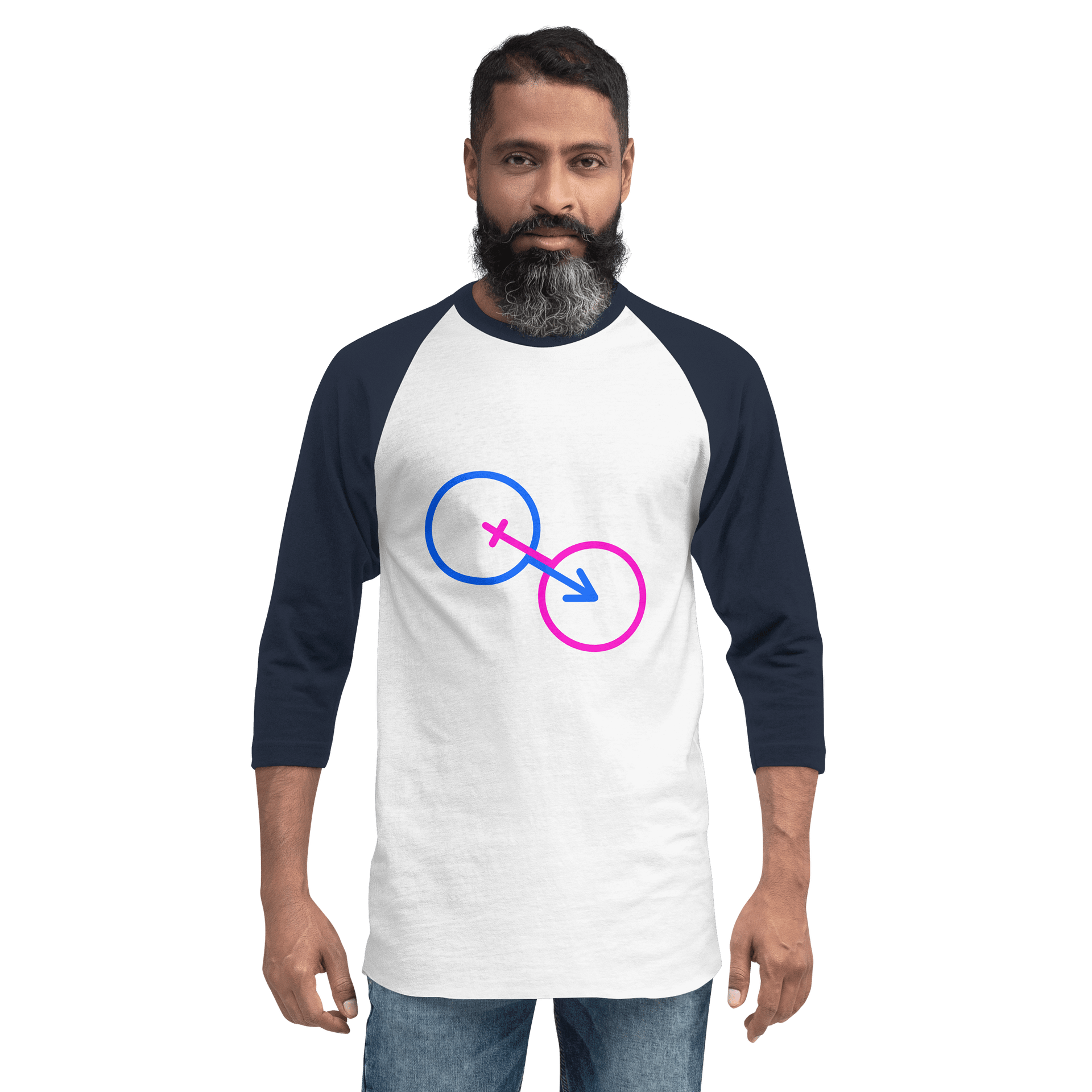 Two Gender Symbols Raglan Tee product image (2)