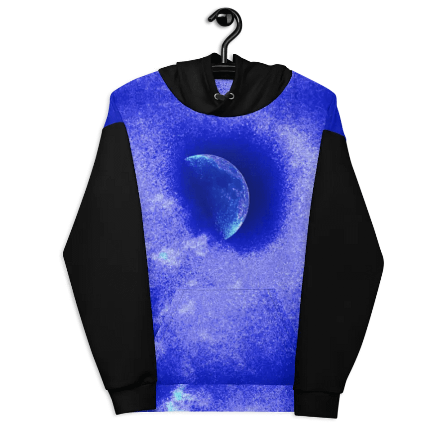 Darkest Disintegrating Moon Unisex Pull Over Hoodie product image (7)