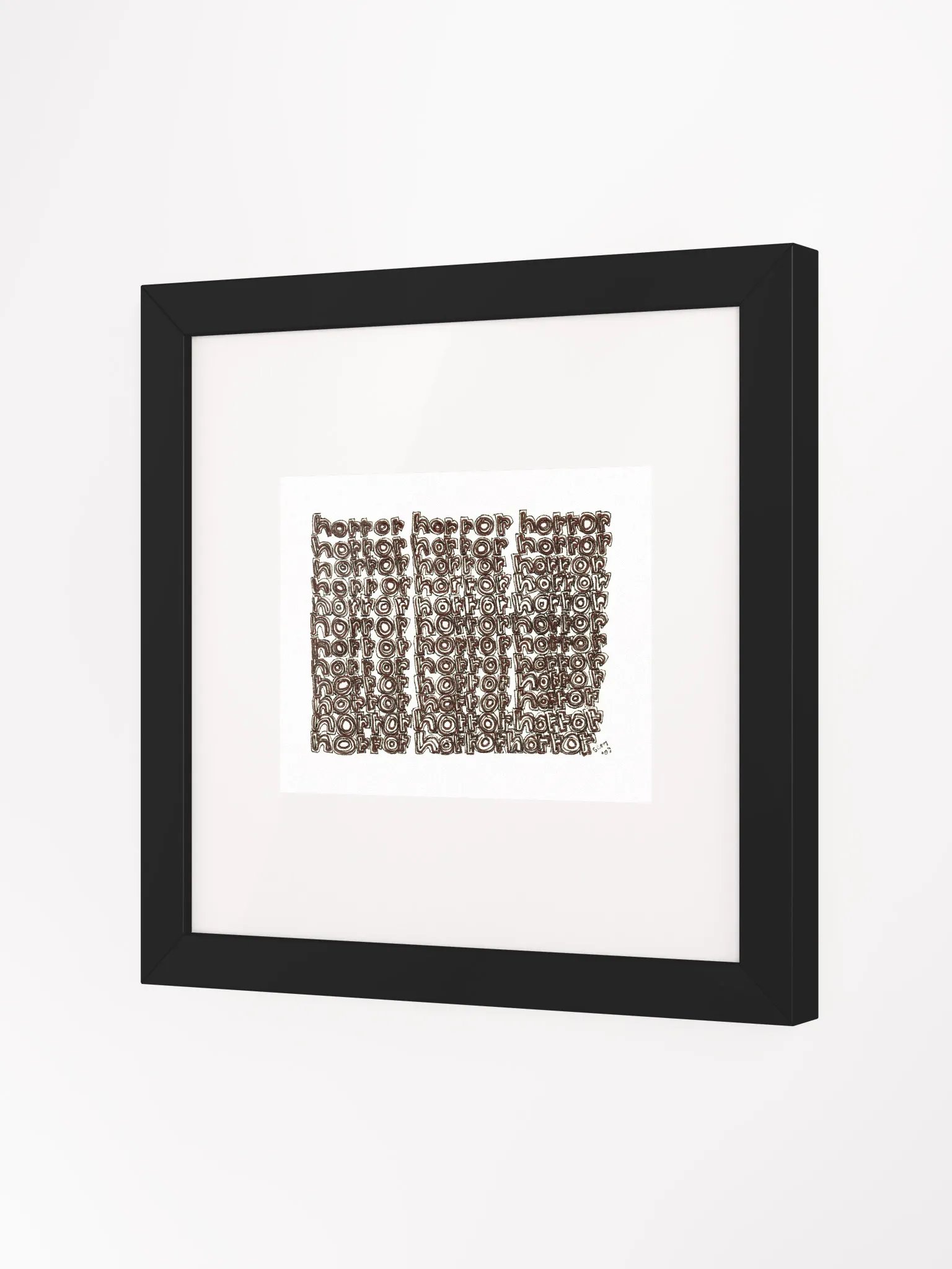 horror Panel Card Print Framed product image (1)