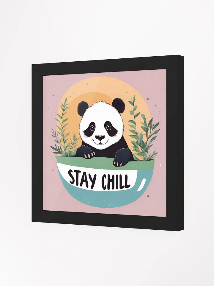 Chill Panda Framed Matte Poster product image (19)