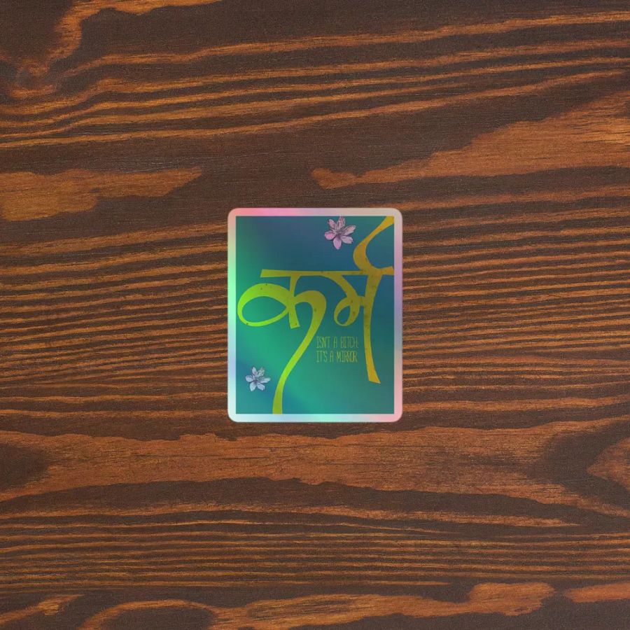 Reflective Script Holographic Sticker Set product image (5)