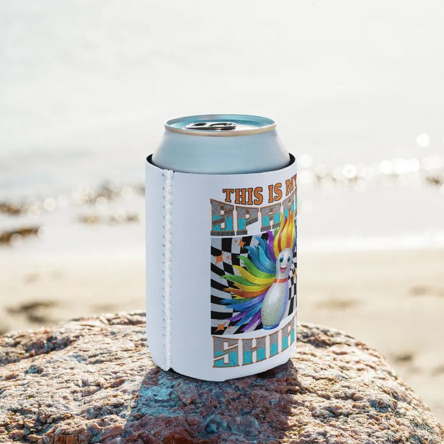 This Is My Spare Shirt Bowling Rainbow Pin Can Cooler product image (9)