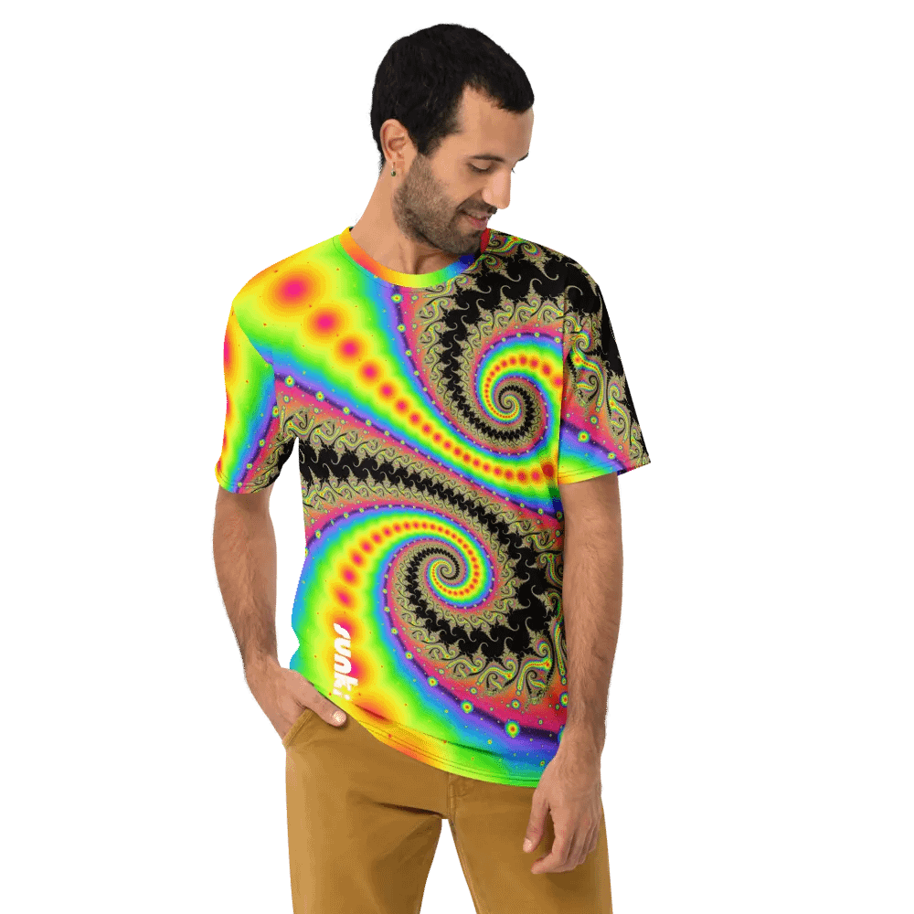 Fractal men's T-shirt - Pink Lemonade and Candy Twists product image (9)