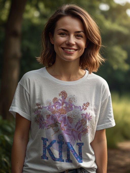 Unisex Kinship - You are Beautiful - Violet and Teal Sparrow and Rata Tee product image (45)