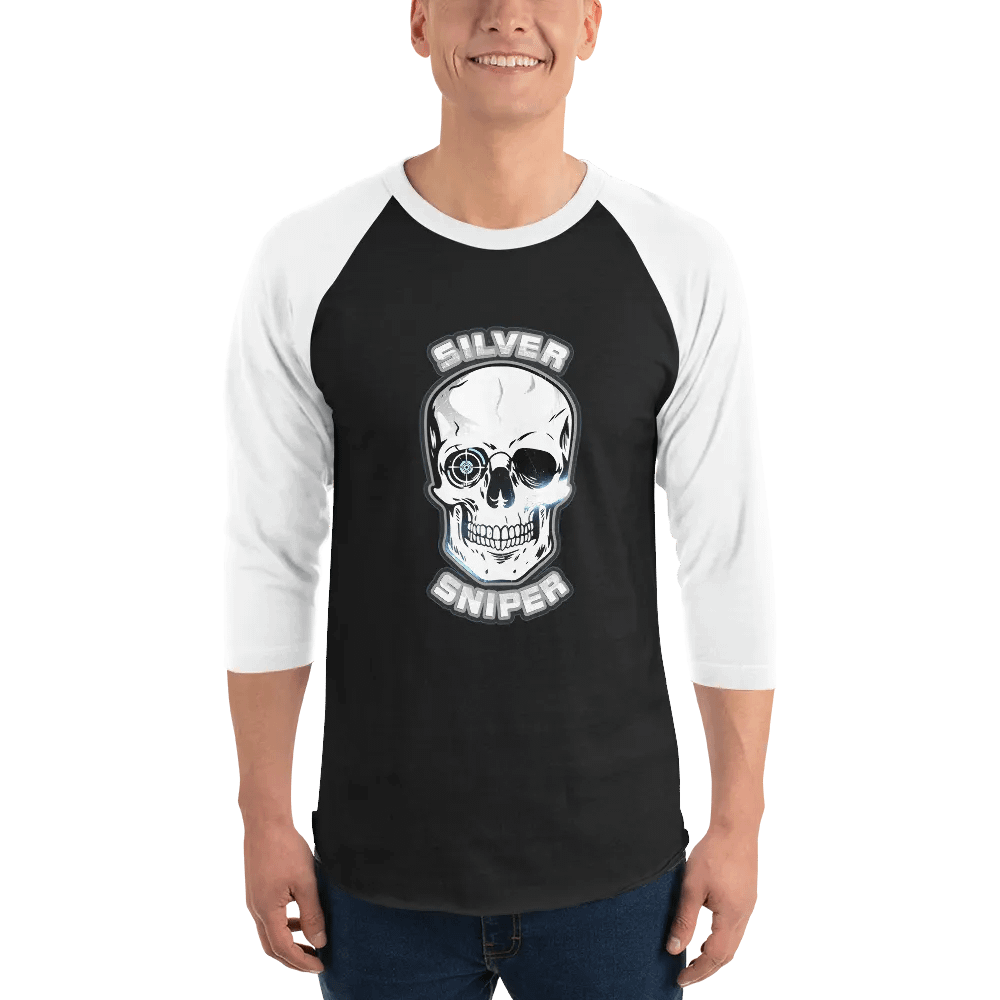 Silver Sniper Logo 3/4 Sleeve Tee product image (1)