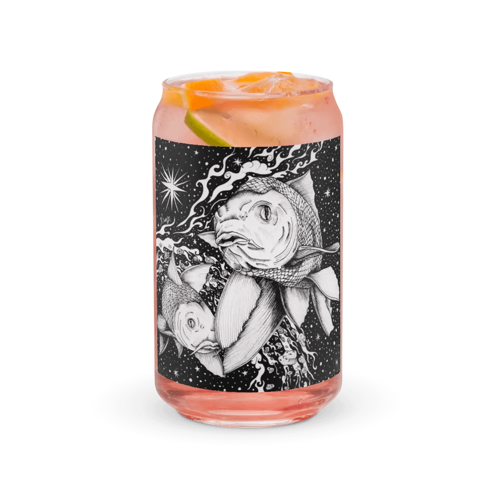 Pisces Zodiac Can-Shaped Glass product image (3)
