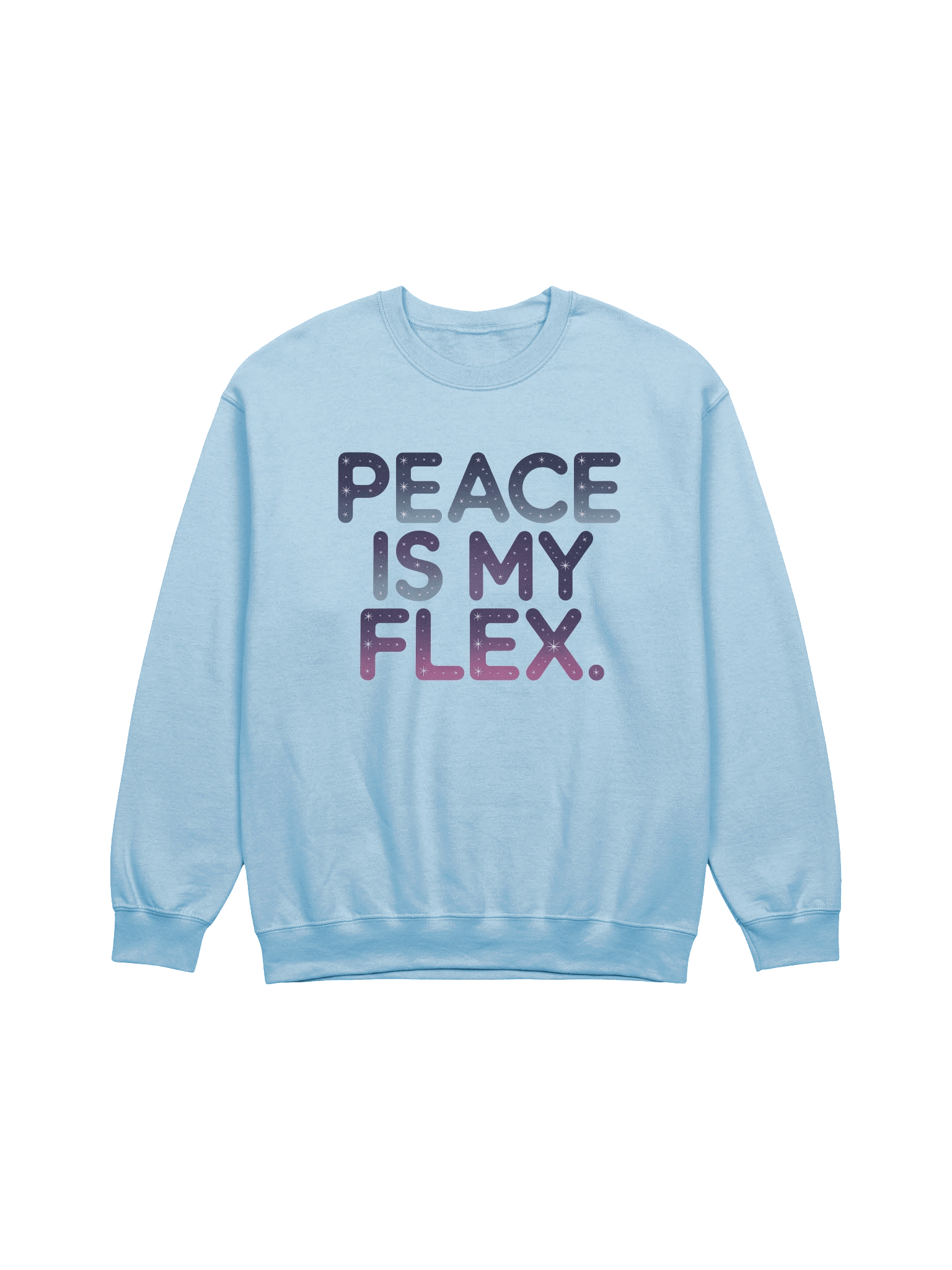 Peace Is My Flex Sweatshirt Onyx Ice Snow product image (3)