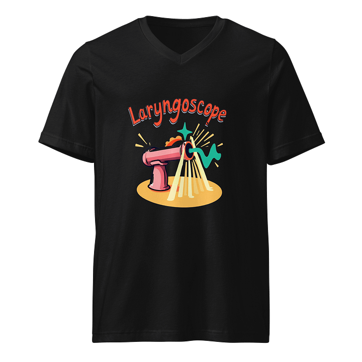 Vibrant Laryngoscope Illustration V-Neck Tee product image (1)