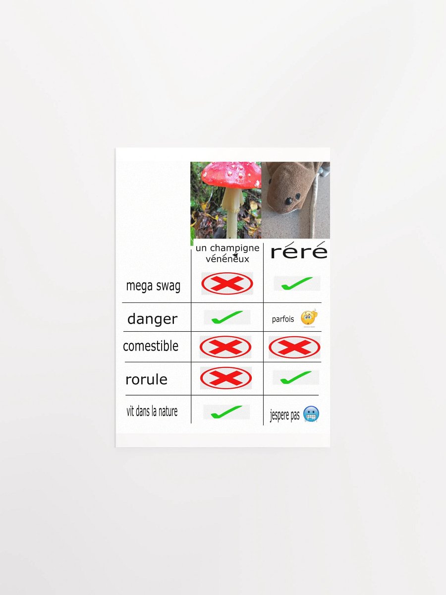Poster CHAMPIGNE VENENEUX vs RERE product image (5)