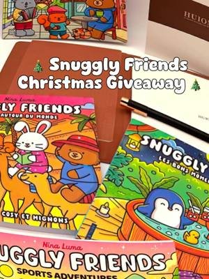 🎄✨ Snuggly Friends Christmas Giveaway ✨🎄 6 free Christmas pages for you! How to enter:  1. Download & color  2. Post on TikTok or Instagram (public)  3. Tag @ninalumacoloring  4. Use #SnugglyXmas25  Up to 3 entries + 1 bonus  Giveaway ends Dec 14  Winner announced Dec 15  All details & full Terms:  👉 ninalumacoloring.com  🎁 Good luck and happy coloring ✨ #christmascoloring #freecoloringpages #ohuhumarkers #coloringtherapy #snugglyfriends #cozycoloring #adultcoloring #freebies #colortok #ohuhu #snugglyfriends #SnugglyXmas25