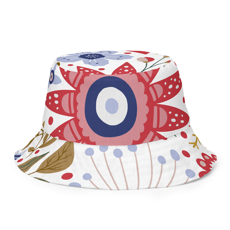 Checkmate and Floral Reversible Bucket Hat product image (1)