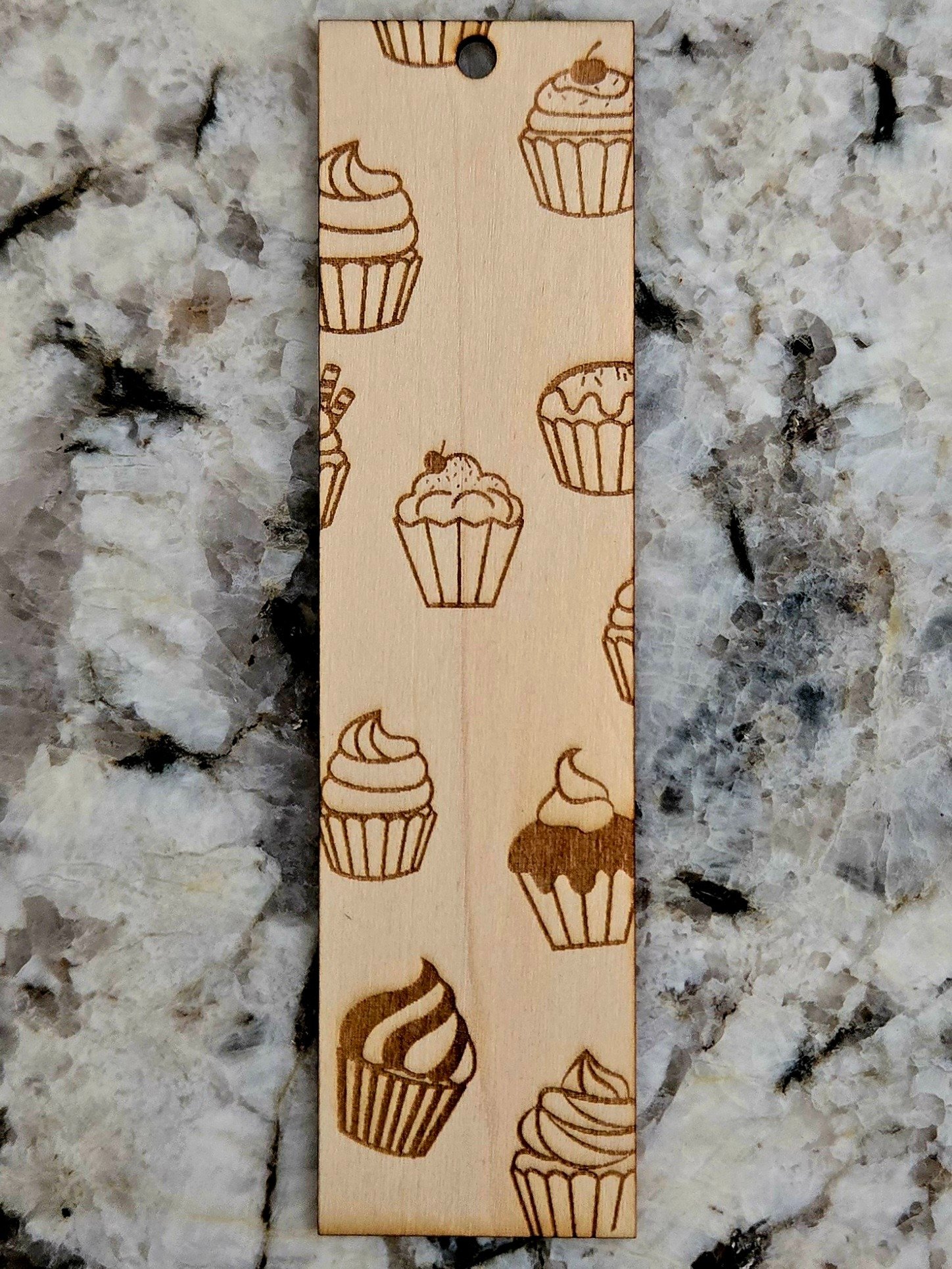 Wooden Bookmark - Cupcakes product image (3)