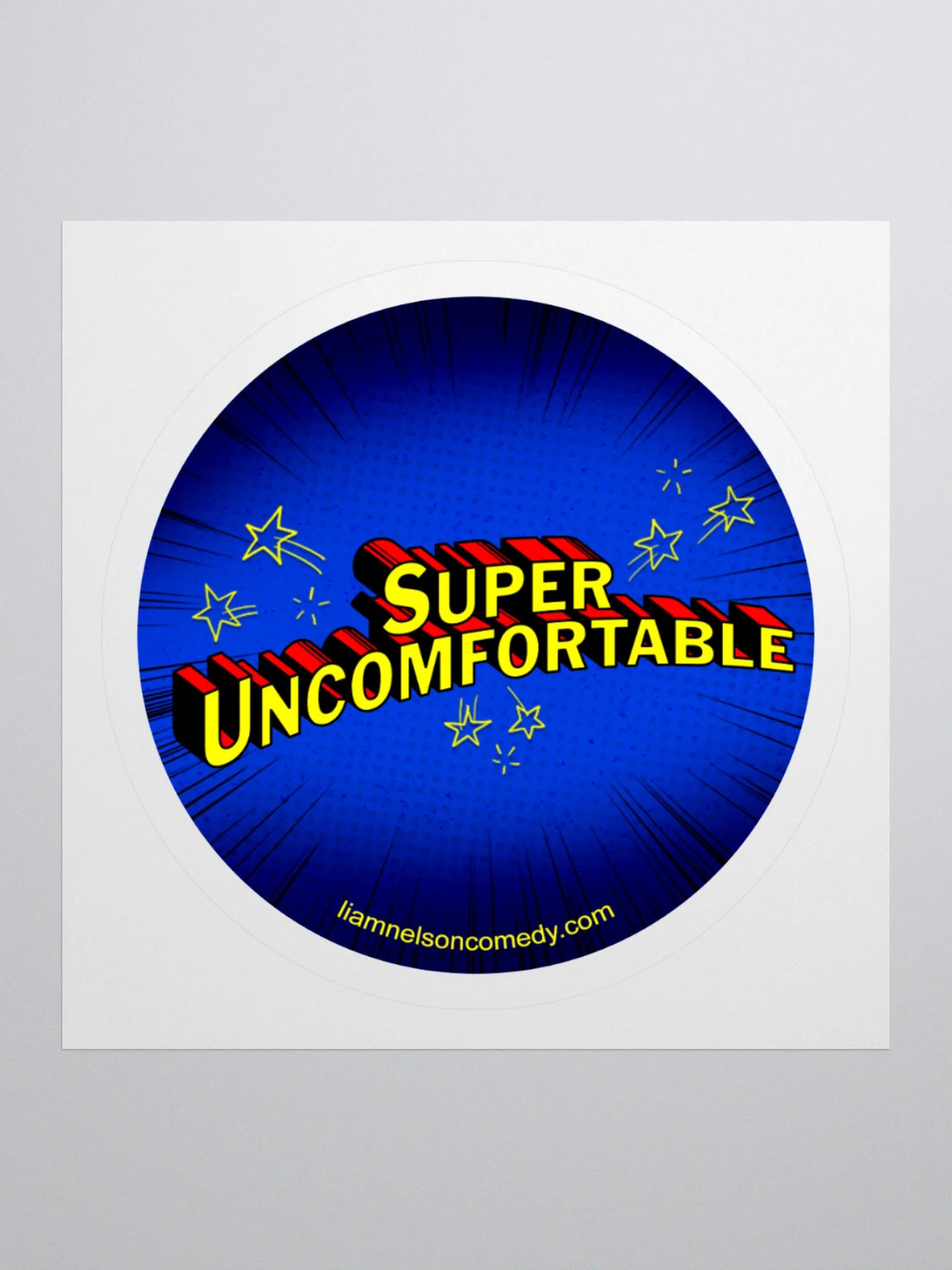 Super Uncomfortable Sticker - Liam Nelson Comedy product image (1)