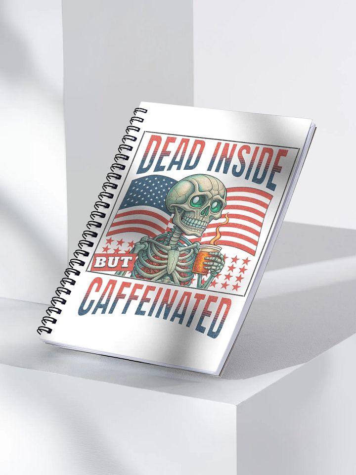 Dead Inside But Caffeinated Notebook product image (2)