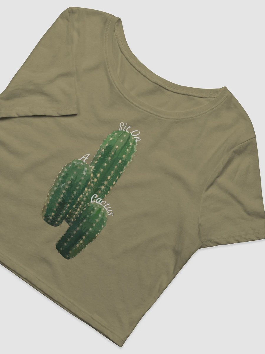 NightlyOwl women's Cactus Crop T-shirt product image (4)