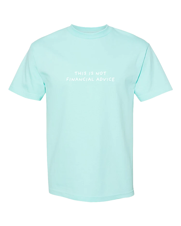 this is not financial advice | Blue Tee product image (2)