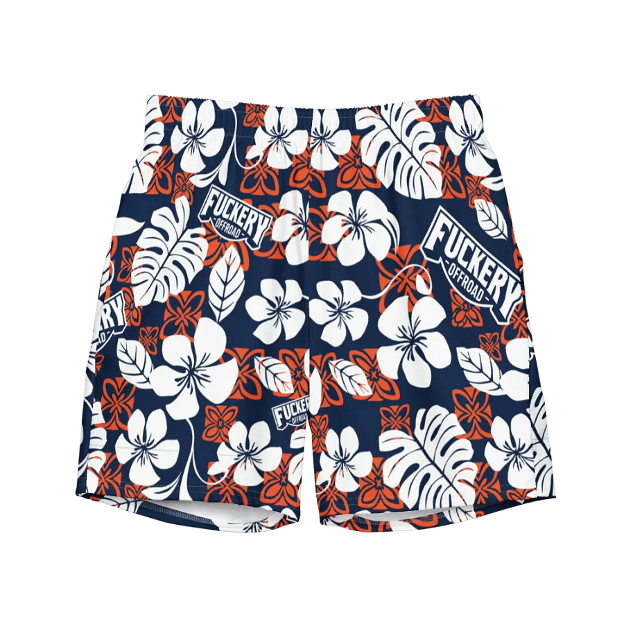 Fuckery Offroad Mens Hawaiian Shorts - Blue/Orange product image (1)