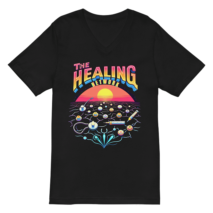 Sunset Healing Network V-Neck Tee product image (2)