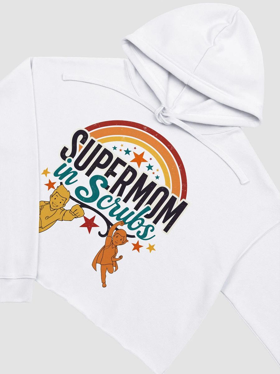 Supermom in Scrubs Retro Crop Hoodie product image (8)