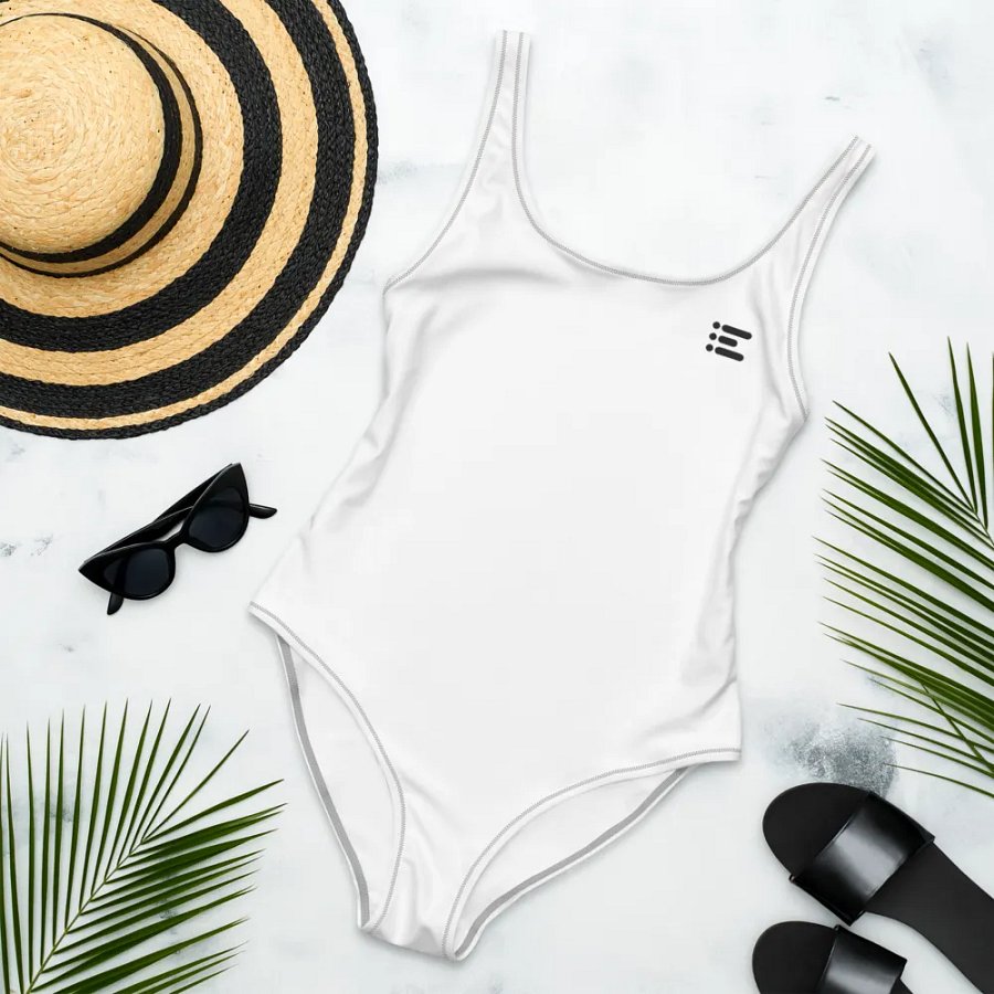 All-Over Print One-Piece Swimsuit w/ Left Logo product image (4)