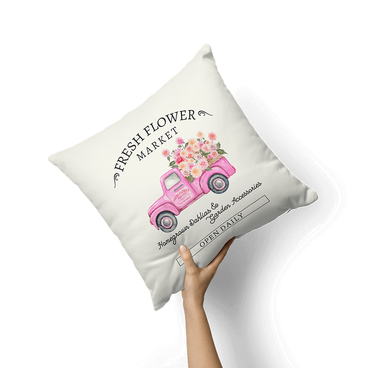 FRESH FLOWER MARKET PILLOW WITH FILLING product image (1)