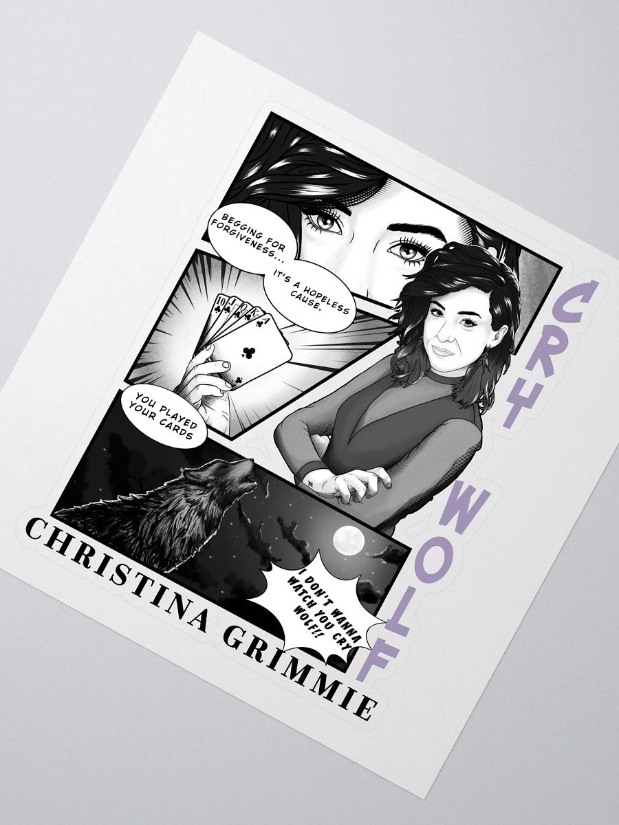 Cry Wolf Comic Sticker product image (3)