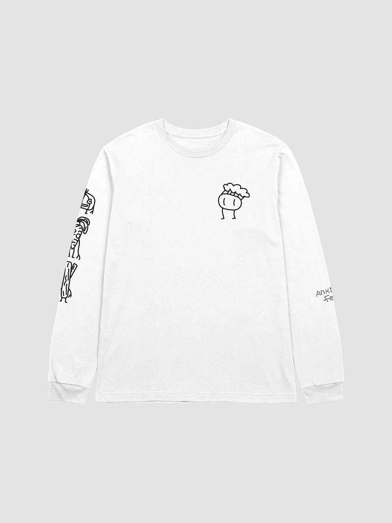 Food Doodle White Long Sleeve