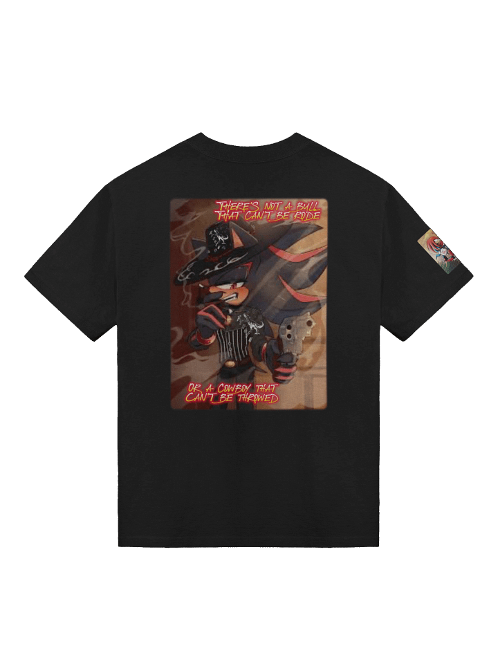 there's not a bull that cant be rode or a cowboy that cant be throwed shadow hedgehog shirt product image (2)