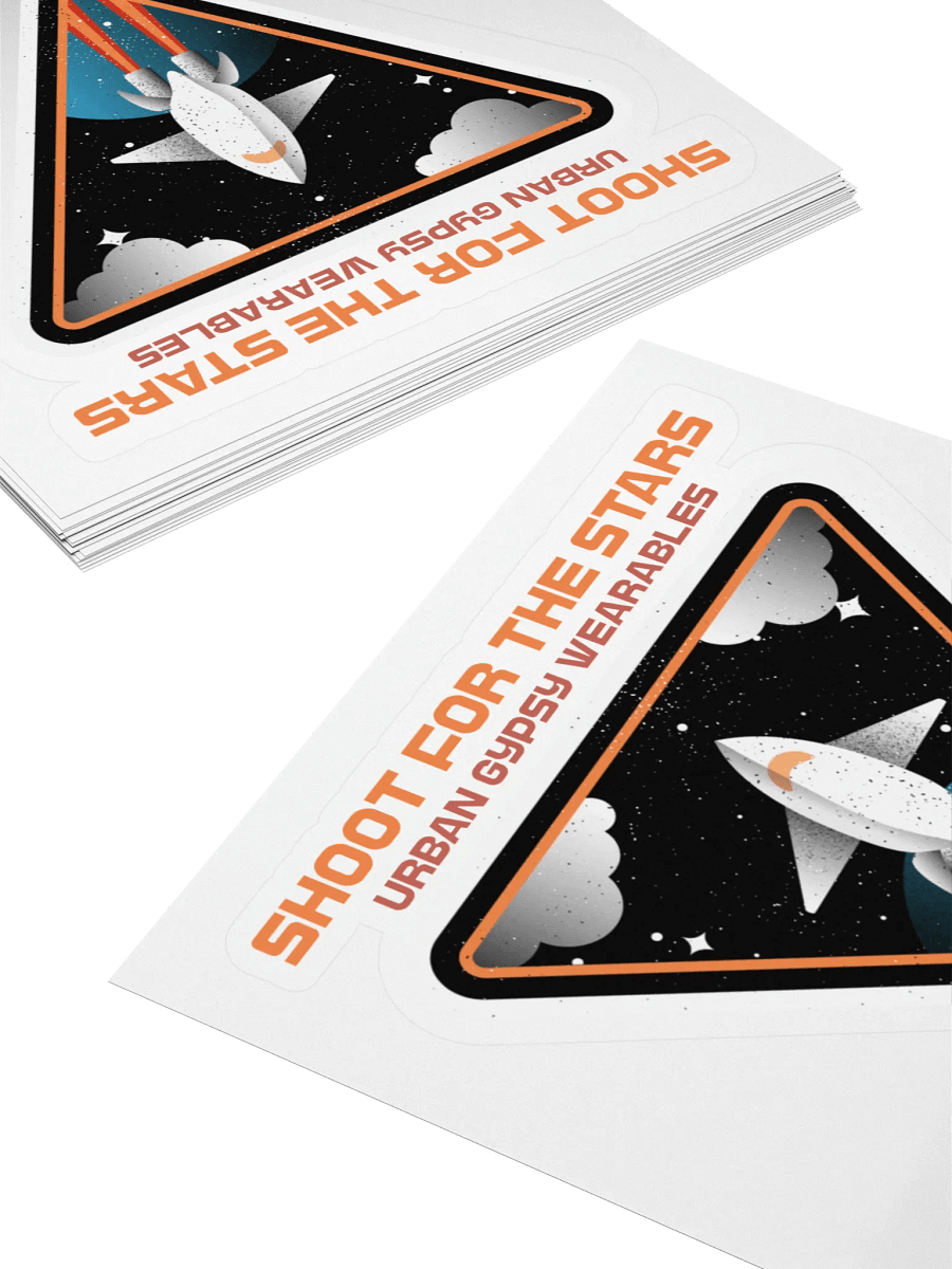 Cosmic Rocket Kiss Cut Sticker product image (4)
