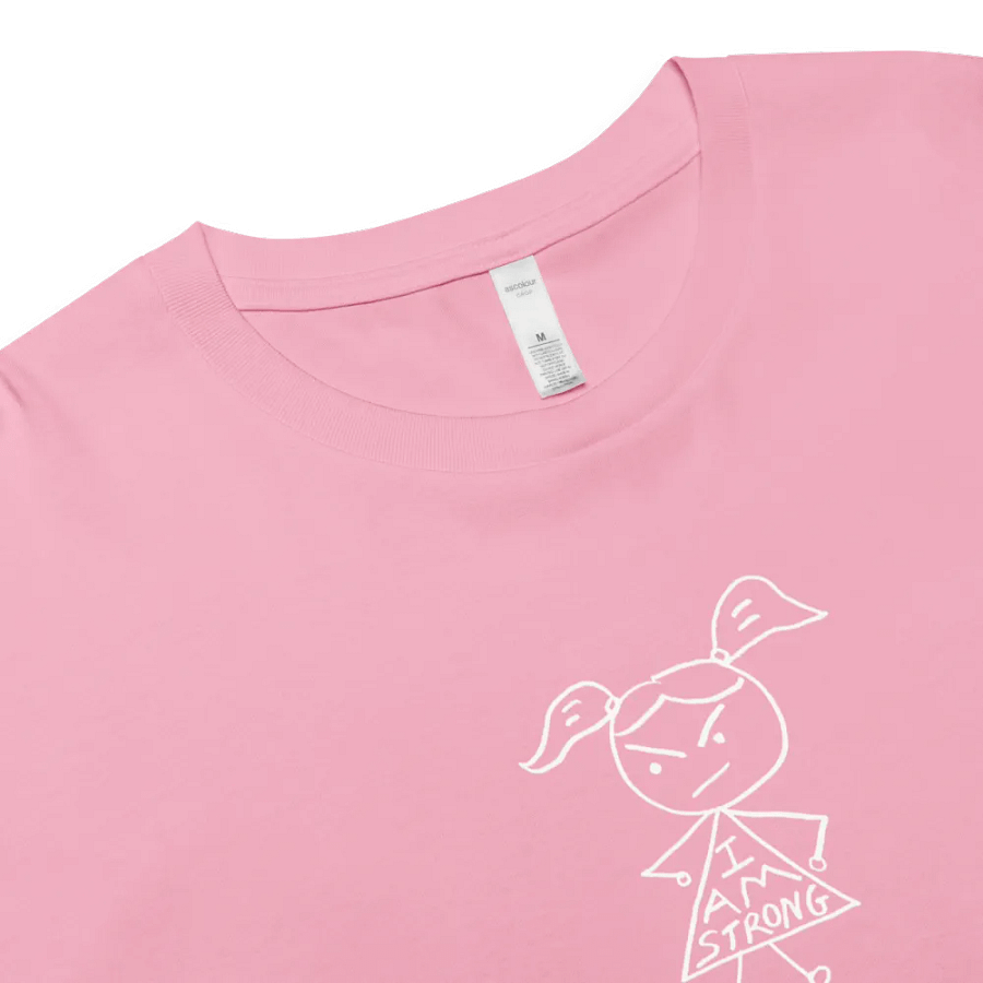 I Am Strong Baby Pink Cropped Tee product image (4)