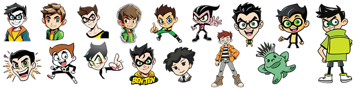 BEN TEN STICKERS PACK DIGITAL DOWNLOADS VECTOR ART AI PNG READY FOR YOUR PROJECTS product image (2)