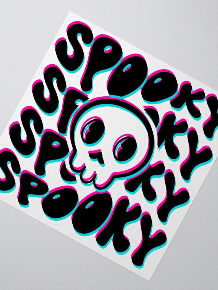 SPOOKY STICKER BLK product image (2)